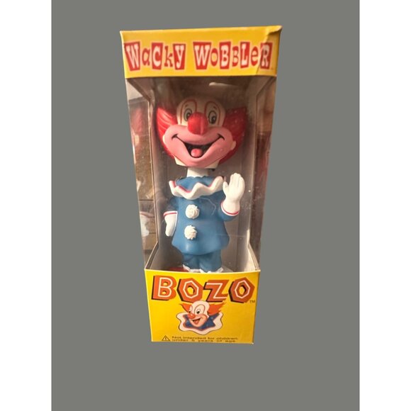 FunKo Bozo The Clown Wacky Wobbler Bobblehead Vinyl Figure In Box - Picture 1 of 6
